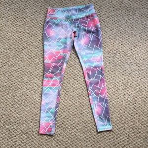 Watercolor Patterned workout leggings